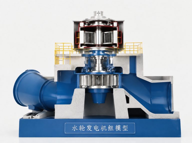 自治区直辖县级行政区划水轮发电机组剖视模型